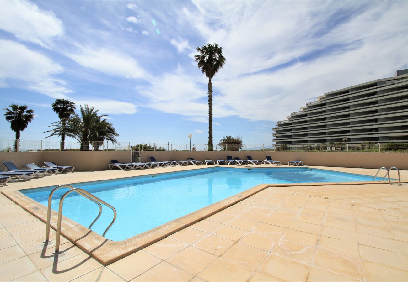 Wohnung in Canet-en-Roussillon - 3 pièces en front de mer avec piscine et parking