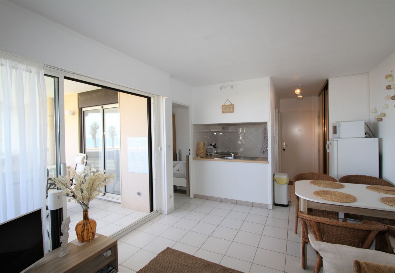 Wohnung in Canet-en-Roussillon - appartement 4 personnes vue mer piscine et parking