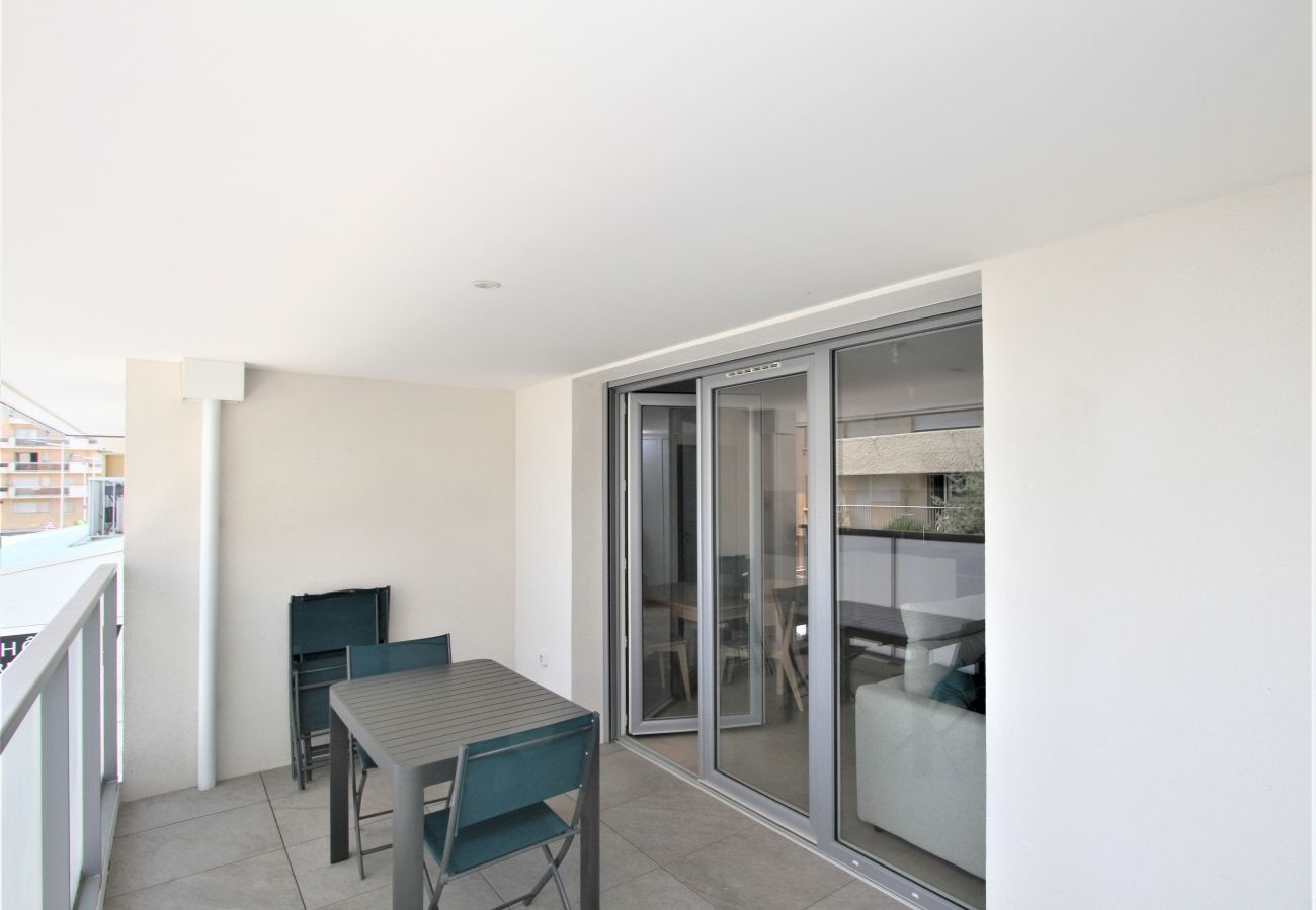 Ferienwohnung in Canet-en-Roussillon - Appartement 3 pièces vue mer - Place de parking privative