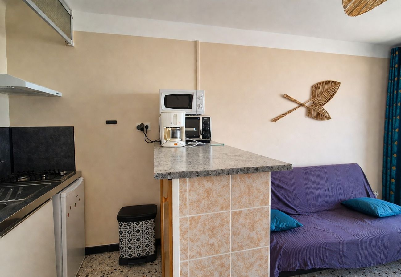 Ferienwohnung in Canet-en-Roussillon - Appartement 2 pièces vue Mer et marina avec parking