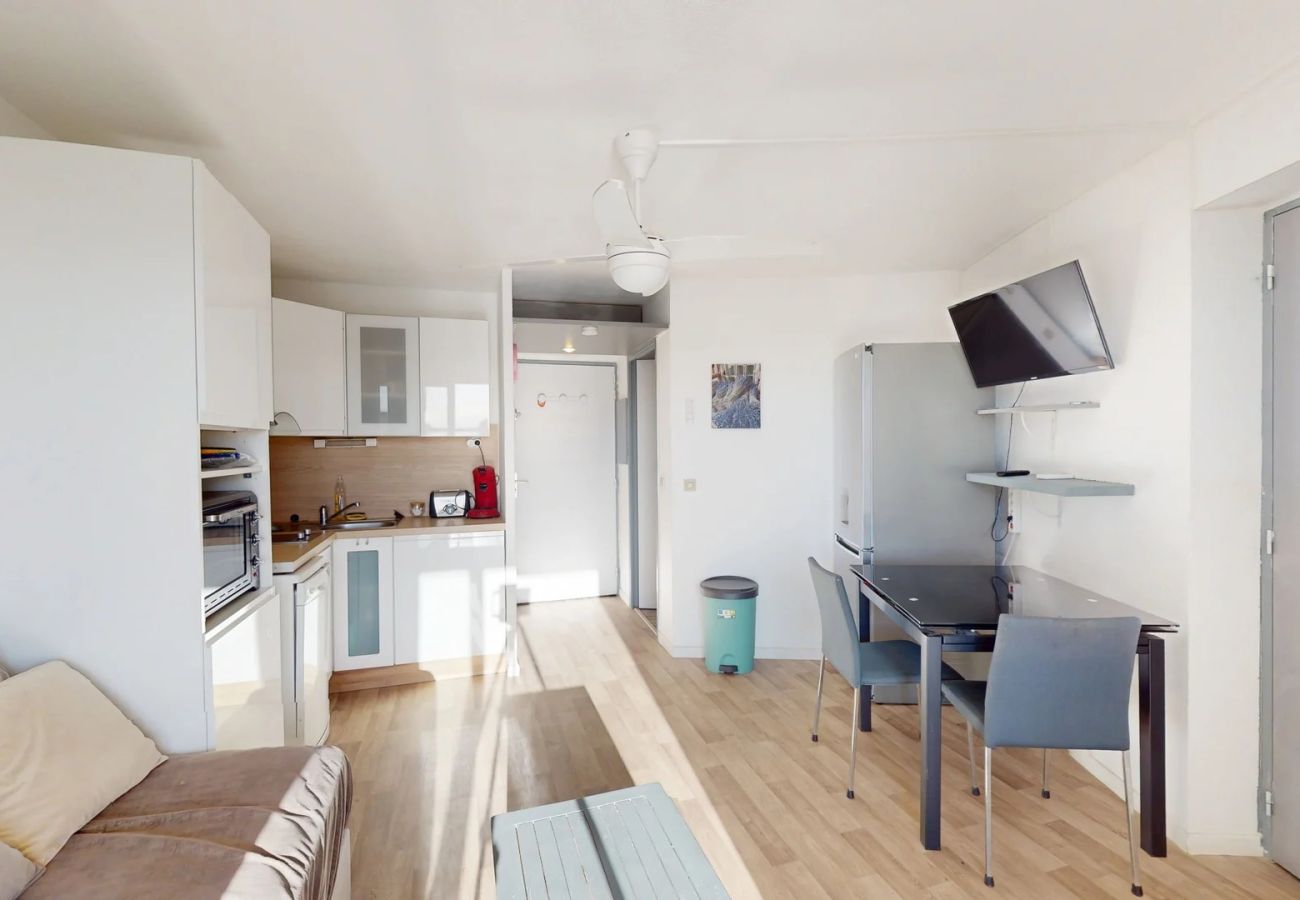 Ferienwohnung in Canet-en-Roussillon - Copacabana Canet Sud – 2 pièces avec terrasse et piscine