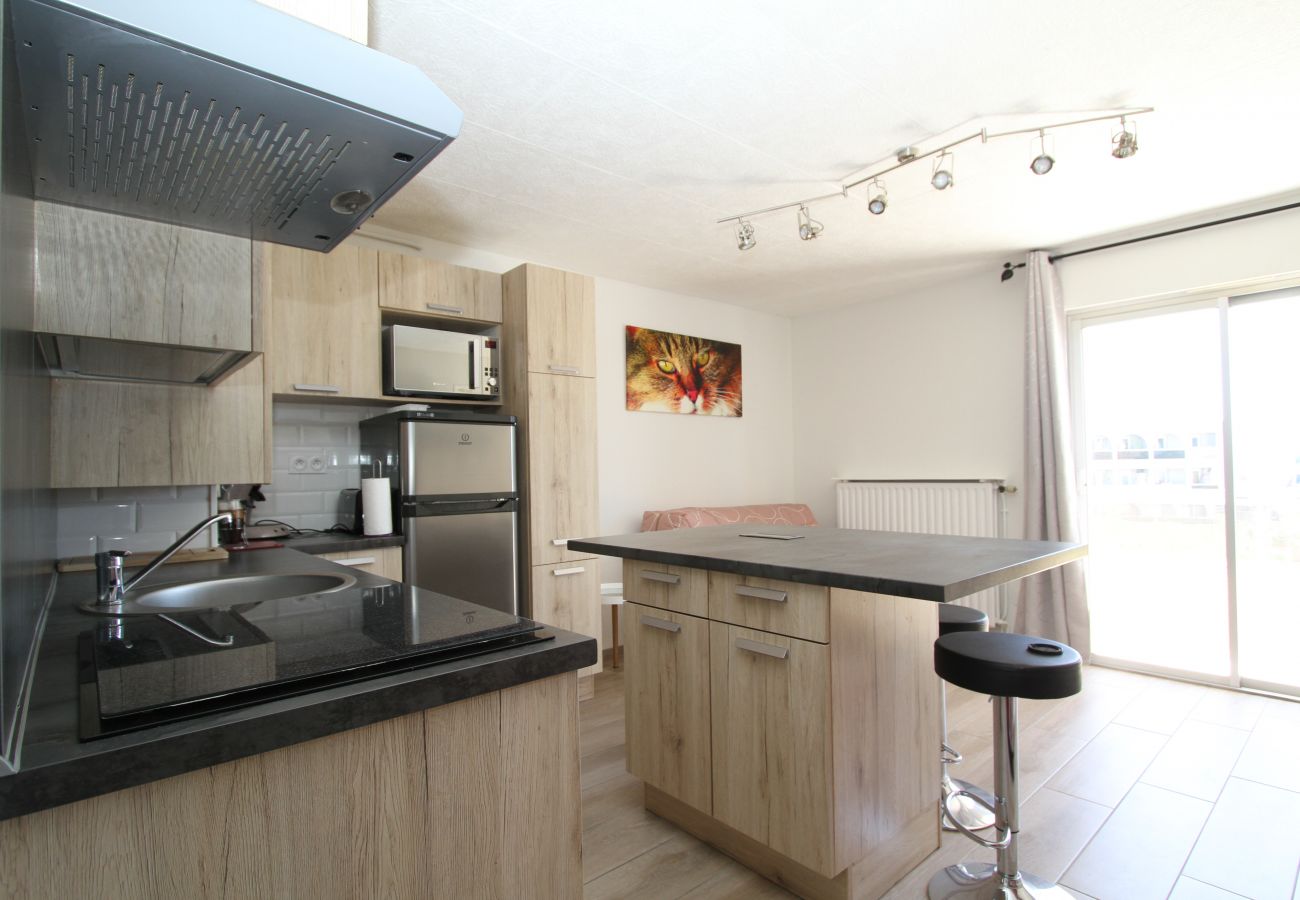 Apartamento en Canet-en-Roussillon - 1 bedroom apartment 3 stars in front of the beach