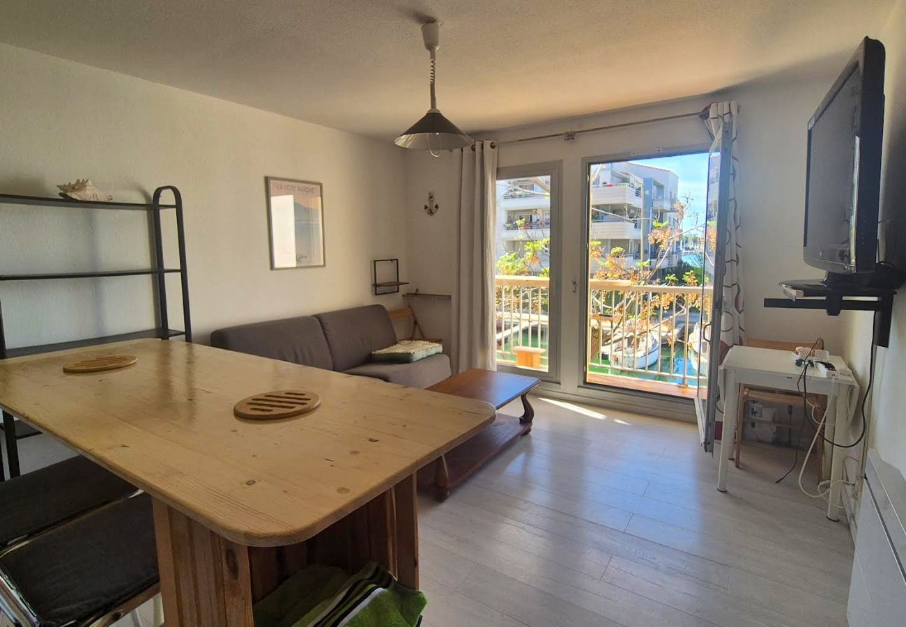 Apartamento en Canet-en-Roussillon - Quai 12 - Apartamento para 4 personas- vista a la marina