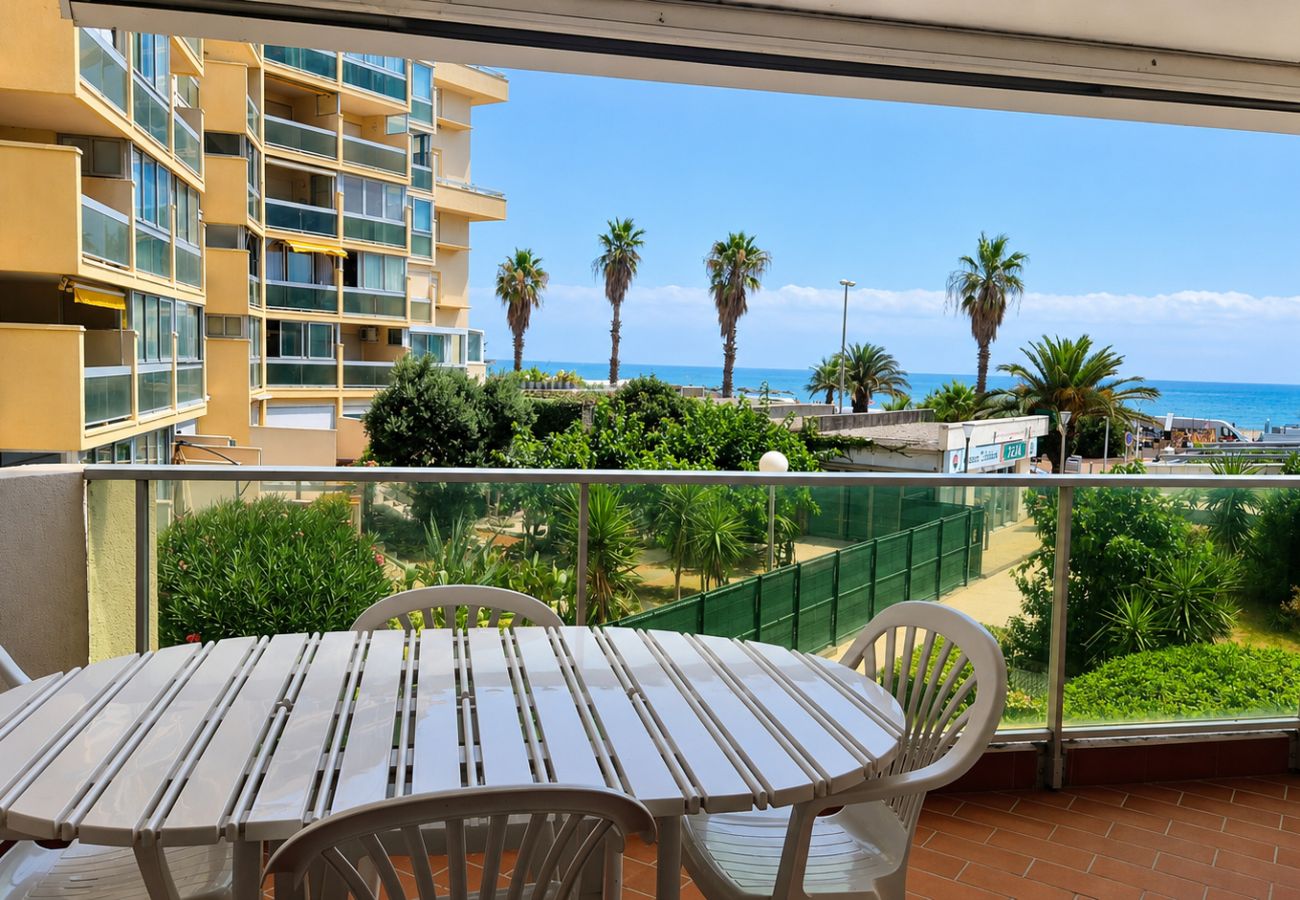 Estudio en Canet-en-Roussillon - ROSES 105- Estudio con camarote para 4 personas – Vistas al mar, terraza y aparcamiento privado