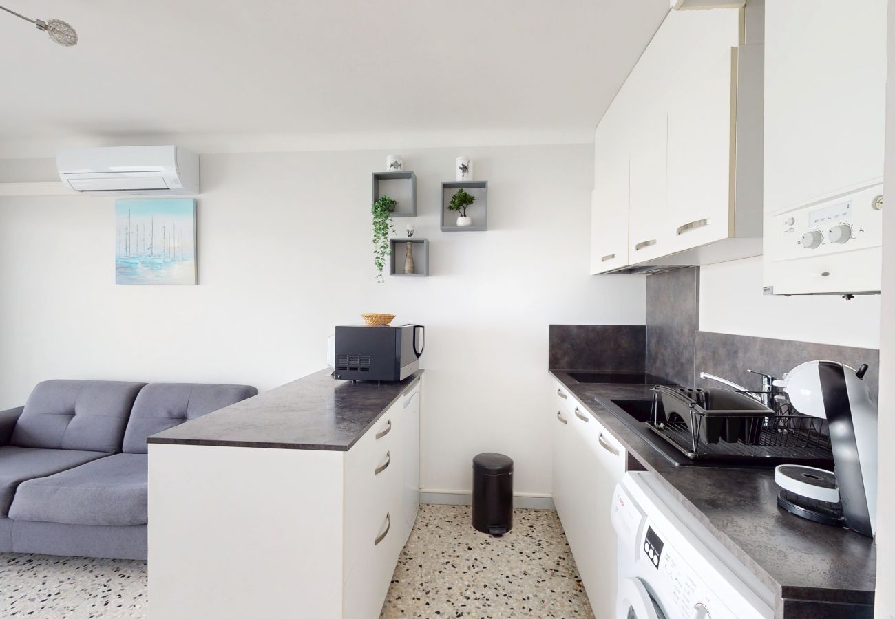 Appartement à Canet-en-Roussillon - Joli T2 Vue Mer et Marina