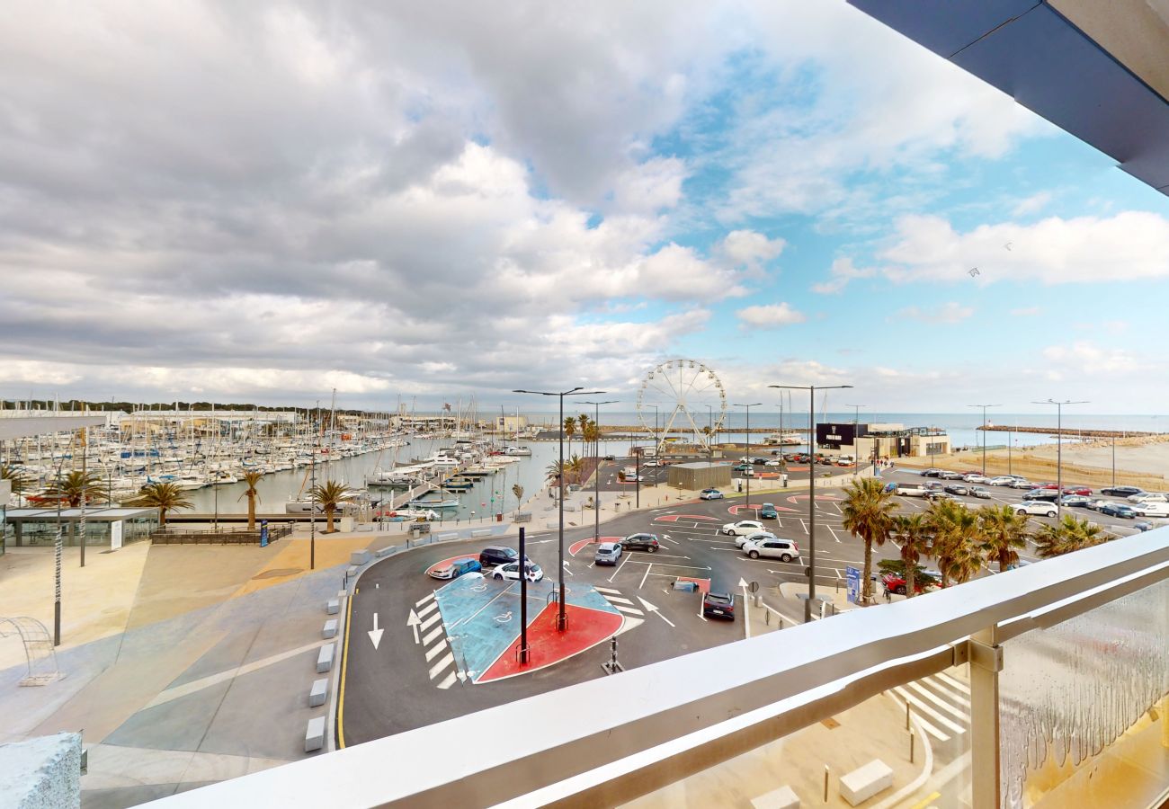 Appartement à Canet-en-Roussillon - Joli T2 Vue Mer et Marina