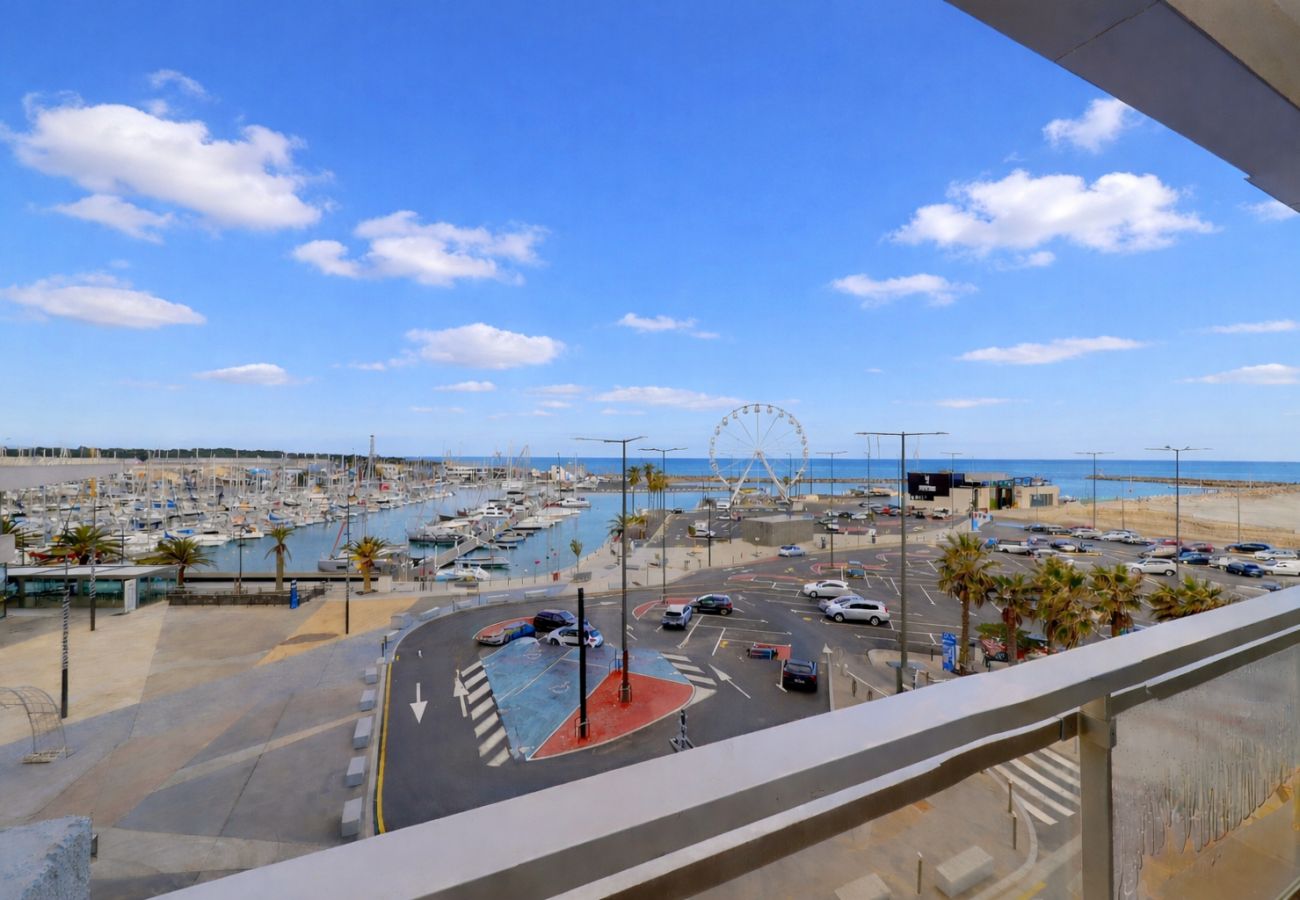 Appartement à Canet-en-Roussillon - Joli T2 Vue Mer et Marina