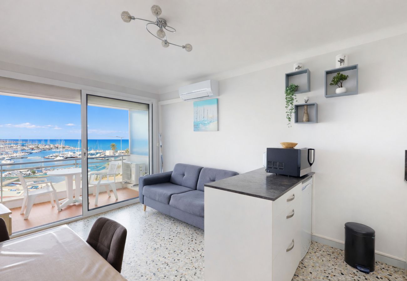 Appartement à Canet-en-Roussillon - Joli T2 Vue Mer et Marina