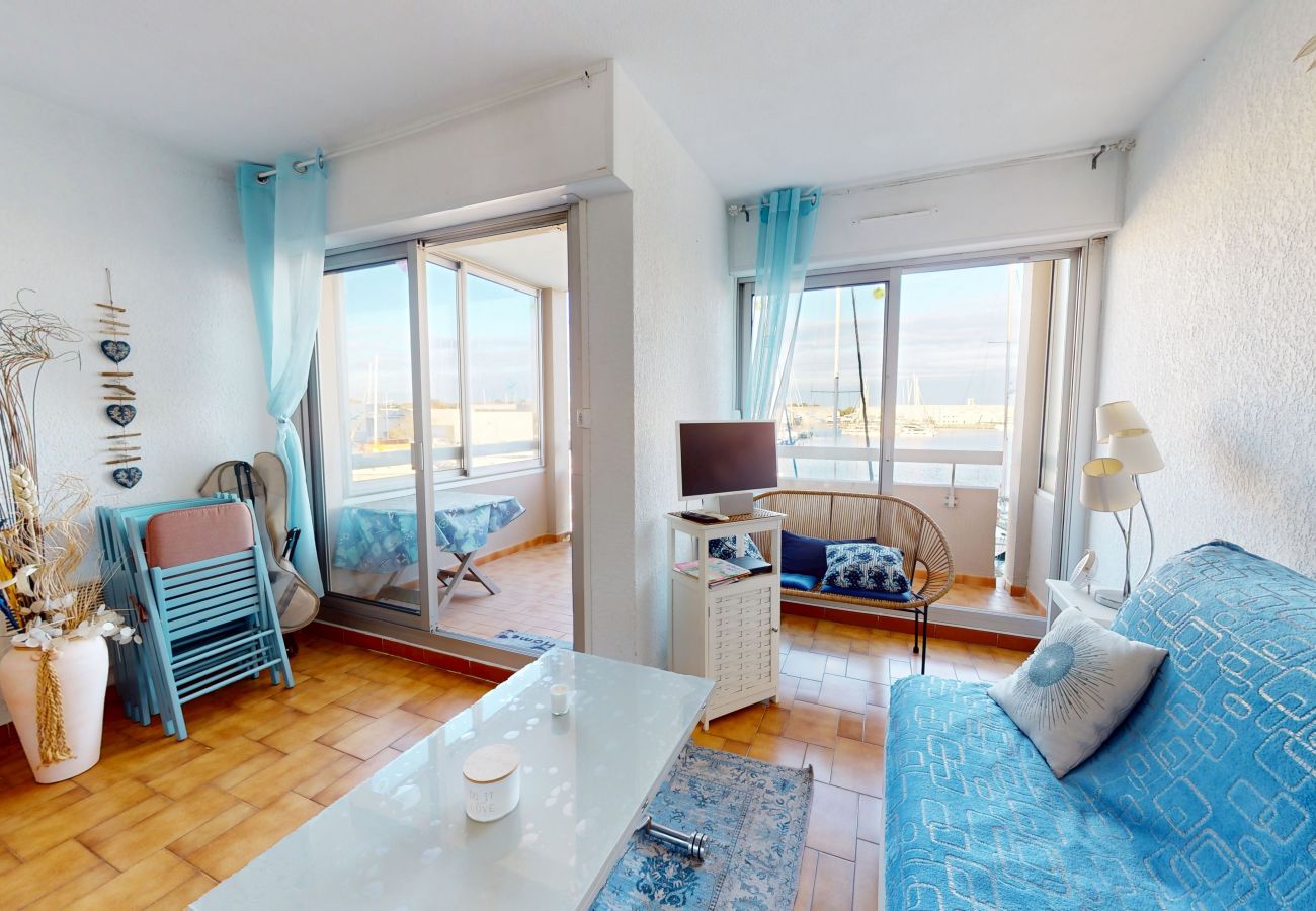 Appartement à Canet-en-Roussillon - Appartement 4 personnes aec vue sur la Marina et parking