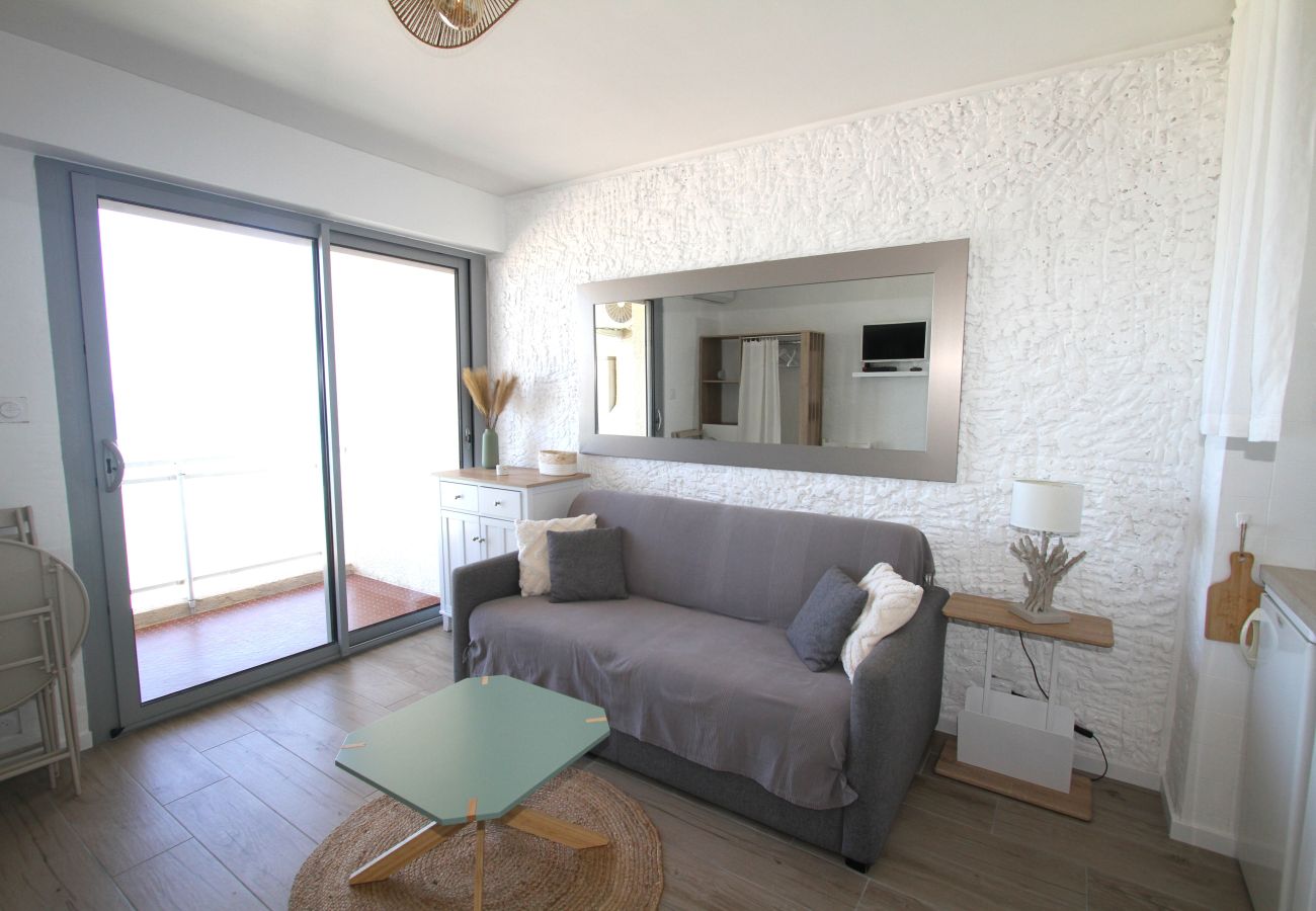 Studio à Canet-en-Roussillon - Studio avec vue imprenable sur la mer
