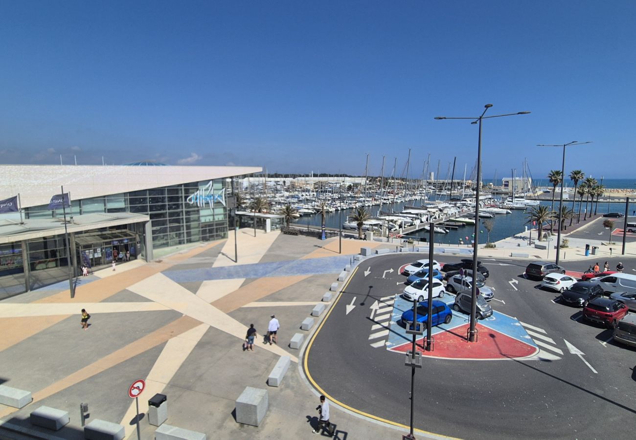 Apartment in Canet-en-Roussillon - Appartement 2 pièces vue Mer et marina avec parking